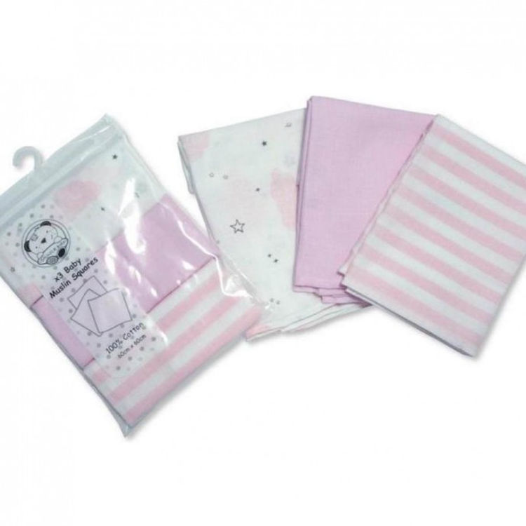 Picture of LE50HJ / 5292 / 5296 PACK OF 3 MUSLIN SQUARES 60 X 60CM